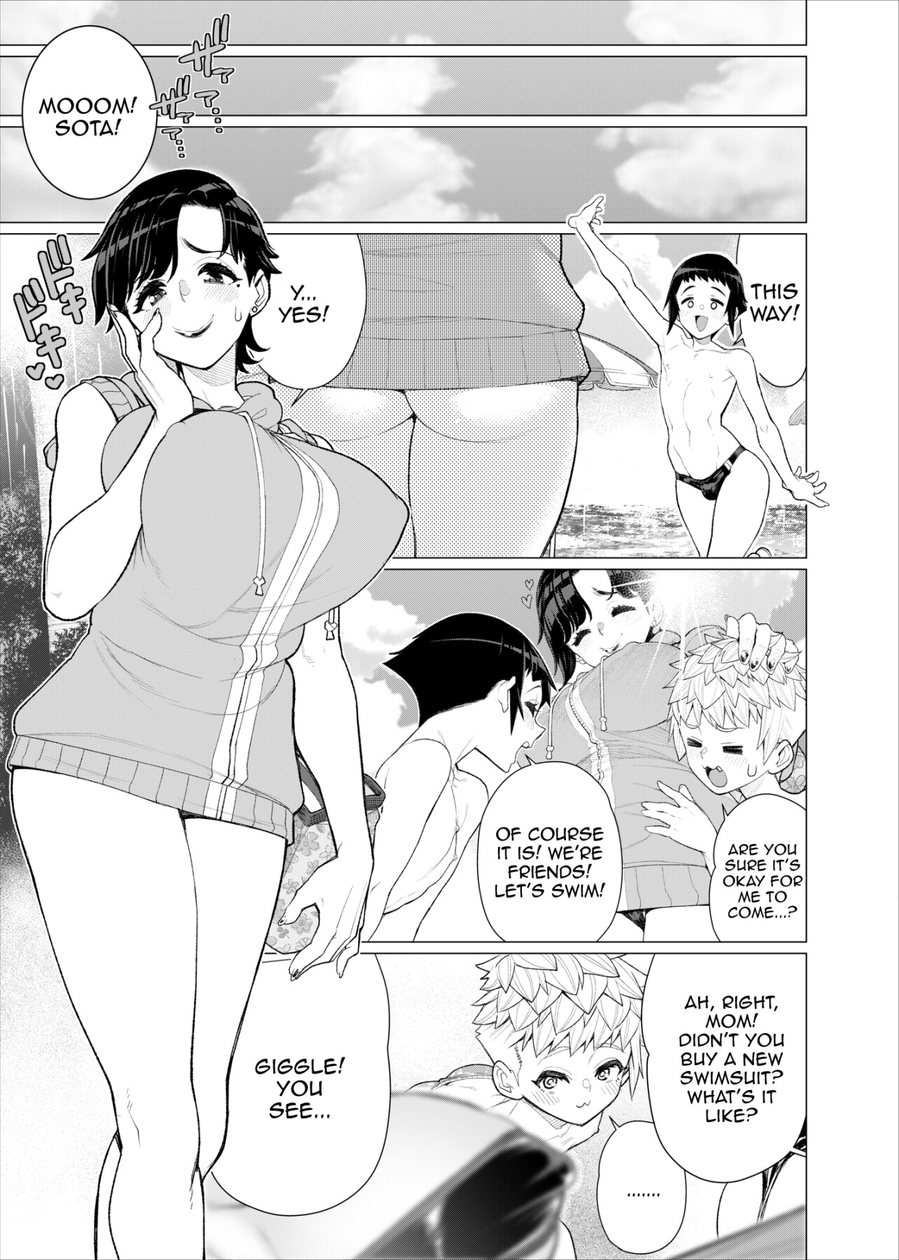 Hentai Manga Comic-My Friend's Mother in a Slingshot Bikini! -  Story About An Unrivaled Shota Has Outdoor Sex With a MILF in an Erotic Swimsuit-Read-46